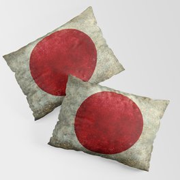 Japanese Flag of Japan, grungy style Pillow Sham