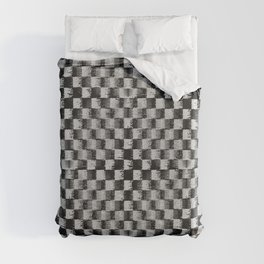 Edgy Checker (in shades of grey) Duvet Cover