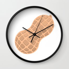 Peanut Emoji Wall Clock