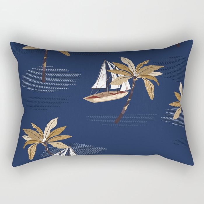 Island Sailing Rectangular Pillow