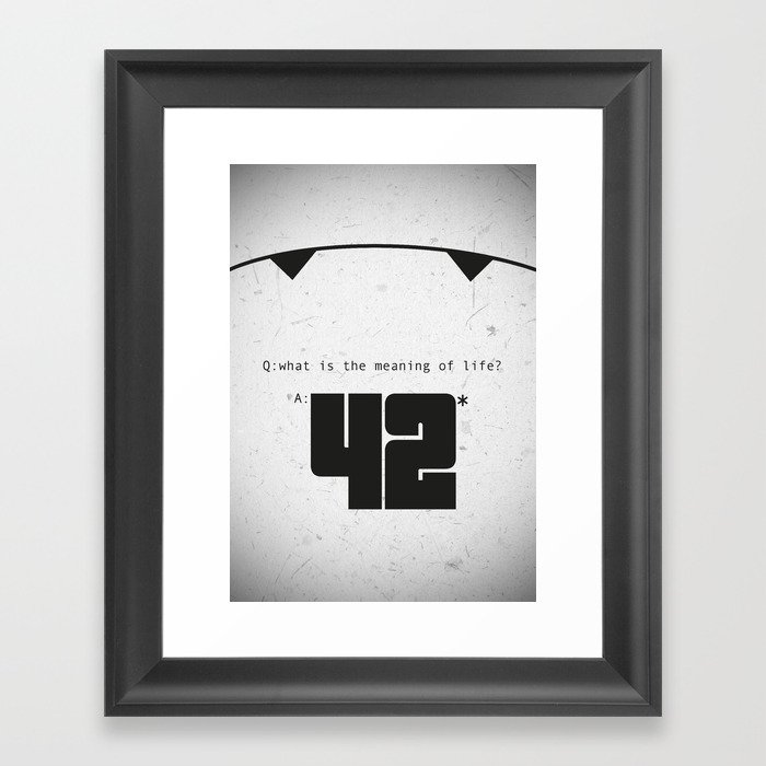 The Hitchhiker's Guide to the Galaxy Framed Art Print