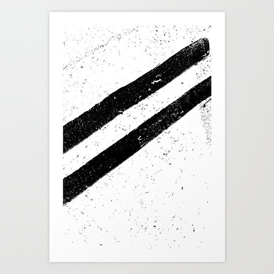 STREET SLANG / Stripes 1 Art Print