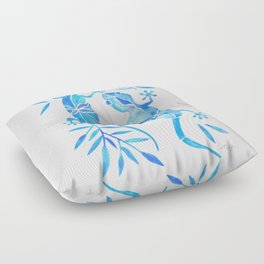 Geckos – Blue Palette Floor Pillow