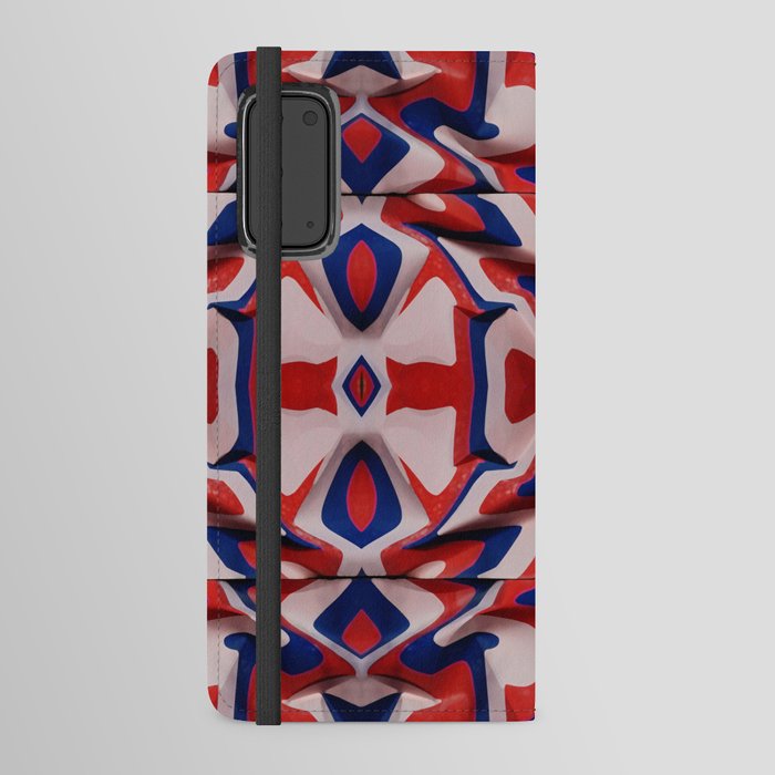 Red mirror pattern Android Wallet Case