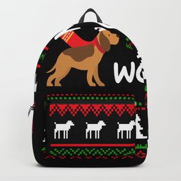Merry Woofmas Dogs Christmas Puppies Backpack | Uglychristmas, Christmas, Dogs, Graphicdesign, Xmas, Santaclaus, Christmaspresent, Puppy, Advent, Pixel 