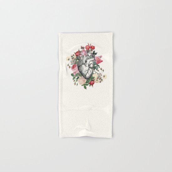 Roses for her Heart Hand & Bath Towel