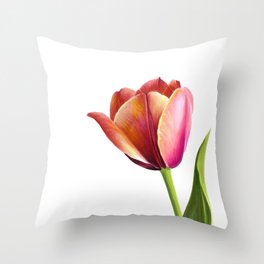 Elegant Tulip Throw Pillow