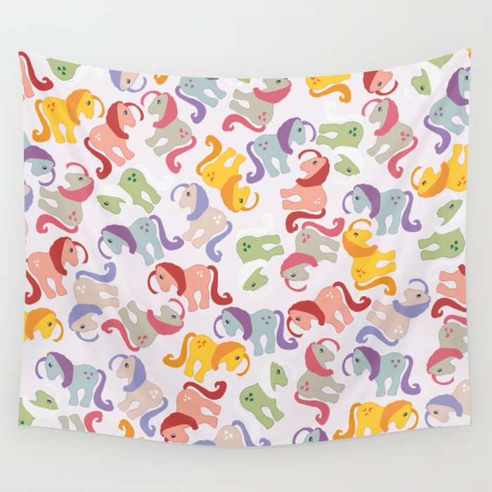 ponies invasion Wall Tapestry