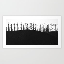 Windmills of Palm Desert Art Print