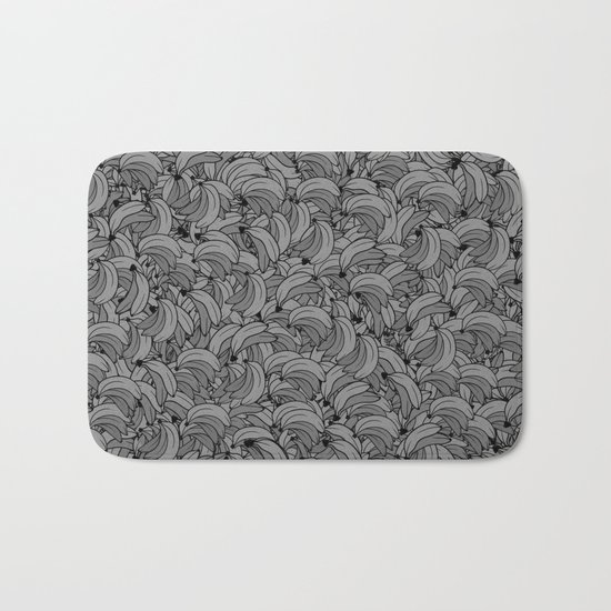 Plenty of Bananas - Gray Bath Mat