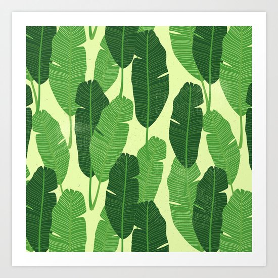 Palm Leaves Art Print