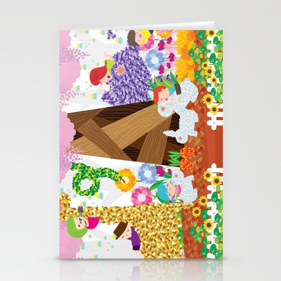 secret garden Stationery Cards