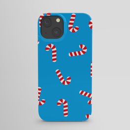 Flat Christmas Candy Seamless Pattern iPhone Case