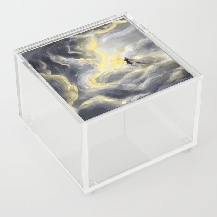 A flight through the clouds Acrylic Box