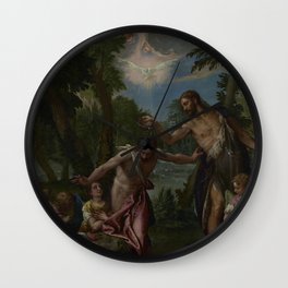 Paolo Veronese - The Baptism of Christ Wall Clock
