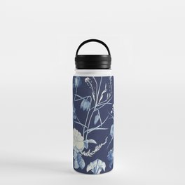 Cyanotype Painting (Roses, Orchids, Tulips, Fern, Fritillarias, etc) Water Bottle