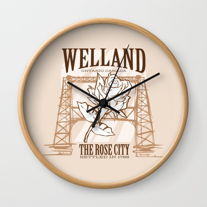 Welland Rose City Wall Clock