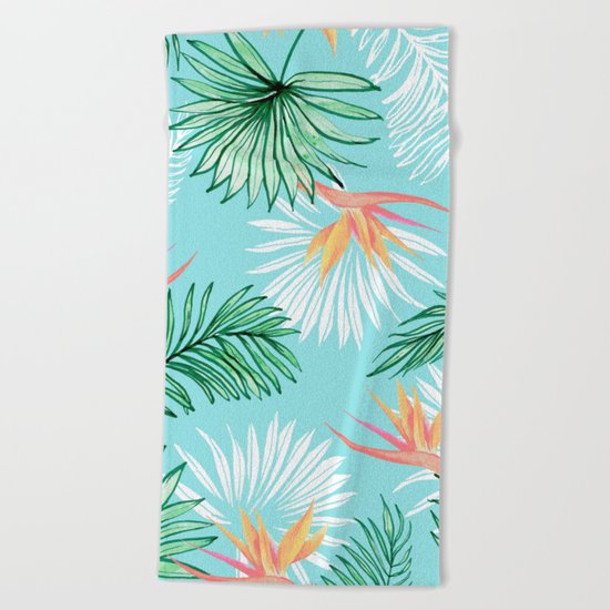 Tropic Palm #society6 #decor #buyart Beach Towel