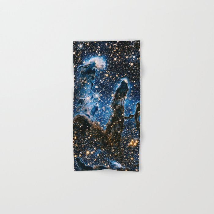 Pillars Of Creation Nebula, Galaxy Background, Universe Large Print, Space Wall Art Decor Hand & Bath Towel