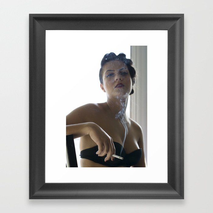 flapper girl Framed Art Print