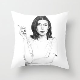 Joan Didion Throw Pillow