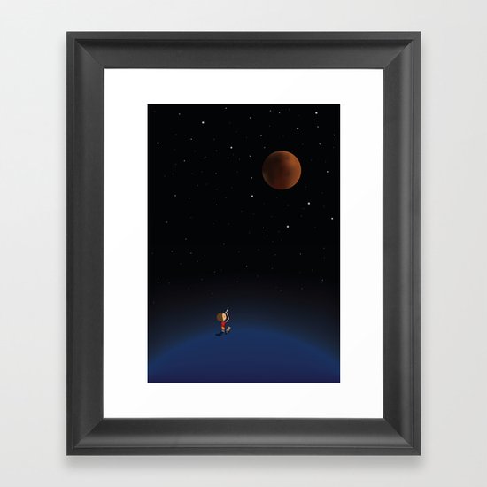 The Red Moon Framed Art Print