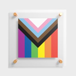 LGBTQ+ Pride Flag Inclusive Floating Acrylic Print