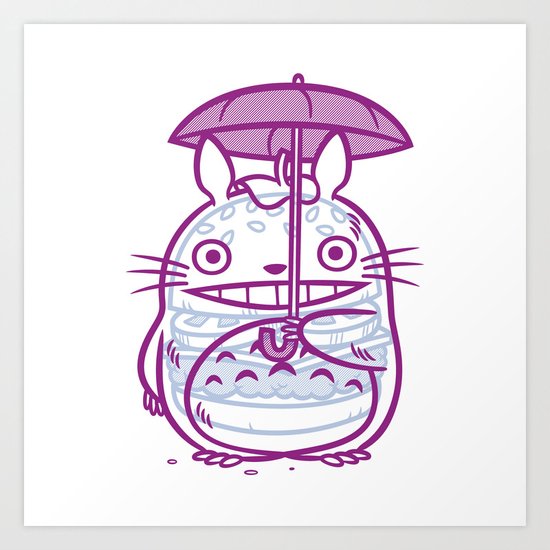 Cheeseburger To to ro Art Print