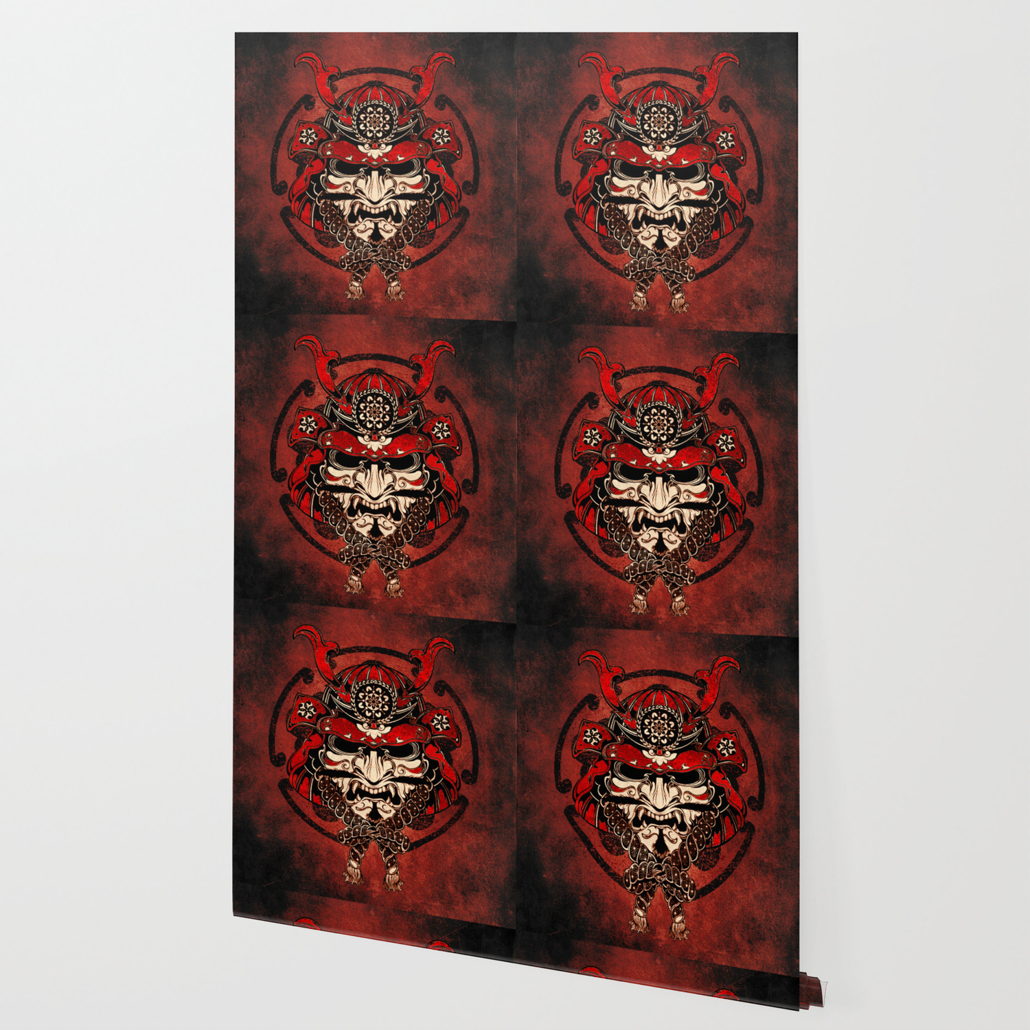 Samurai Warrior Mask Wallpaper By Mysunlife Society6