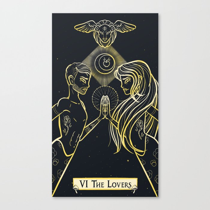 VI The Lovers Canvas Print