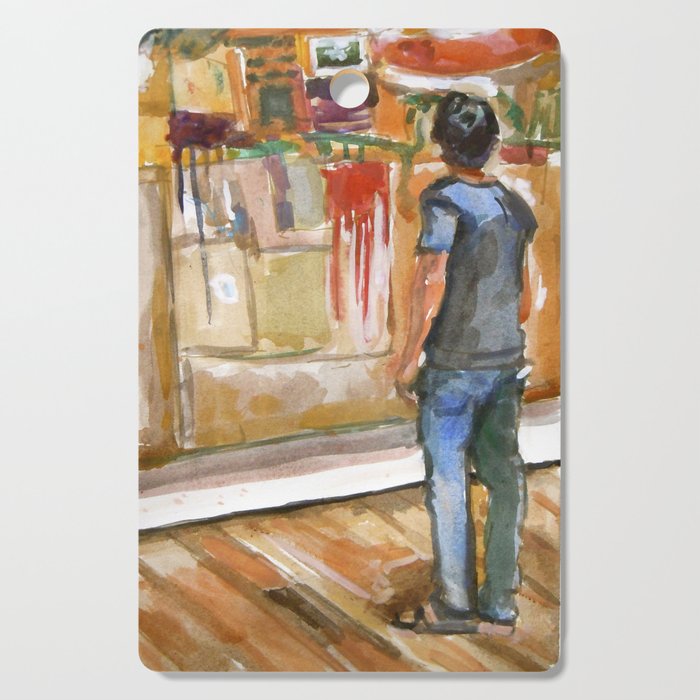 Drip Painting Cutting Board By Gwenmeyerson Society6