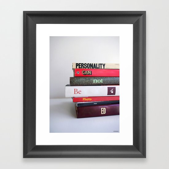 Personality Framed Art Print