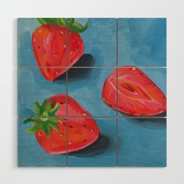 Strawberry Wood Wall Art