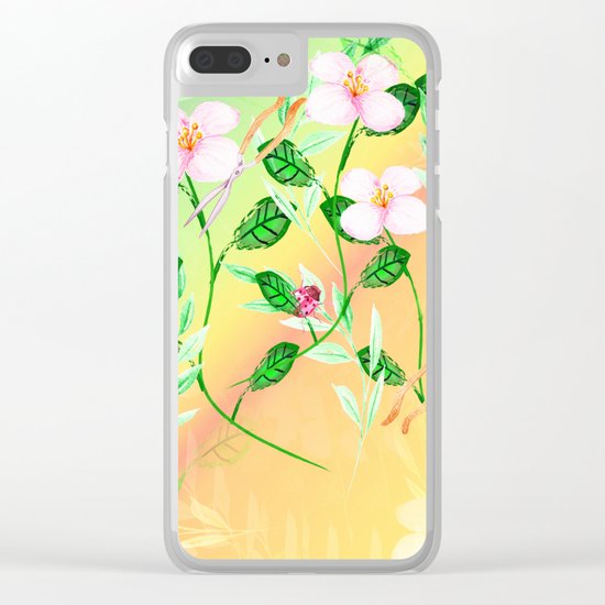 Garden Frenzy Day Clear iPhone Case