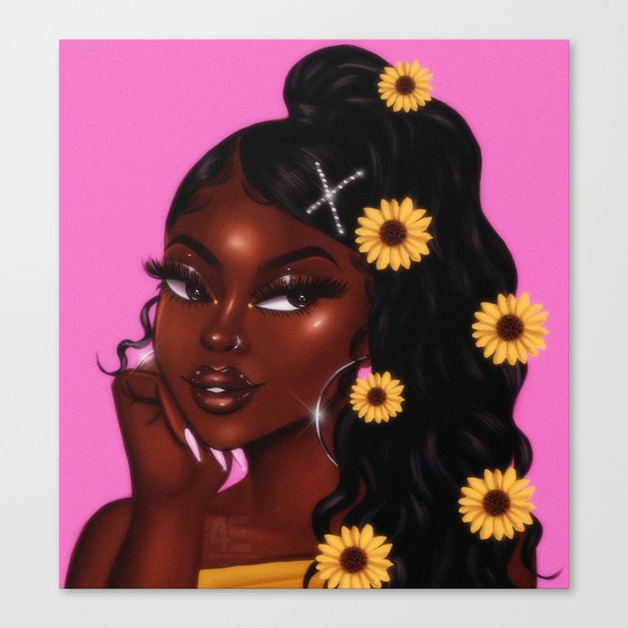 chocolate x sunflower Canvas Print