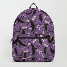 Raven Tarot Purple  Backpack