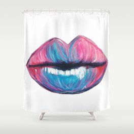 Colorful Art Lips Shower Curtain