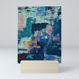 The Peace of Wild Things: a vibrant abstract piece in a variety of colors by Alyssa Hamilton Art Mini Art Print