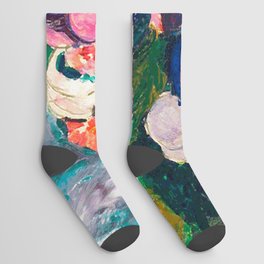 Still Life After Matisse Digital Vector Painting Socks
