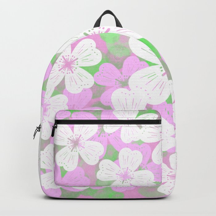 70’s Desert Flowers Pink on Pink Backpack