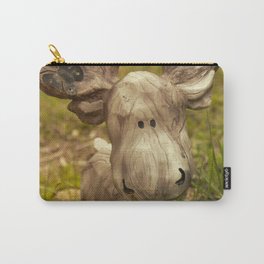 Moose Statue with Butterfly Carry-All Pouch