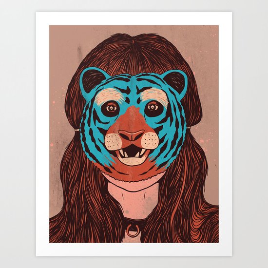 Tiger Face Art Print