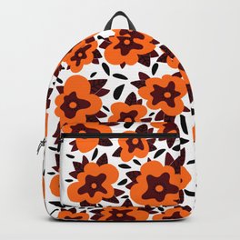 Orange flowers Backpack
