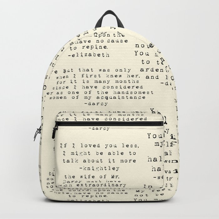 Passion of Jane Austen - Cream Backpacks