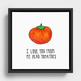 Tomatoes Framed Canvas
