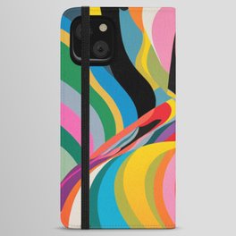 Boho Fluid Colorful 01 iPhone Wallet Case