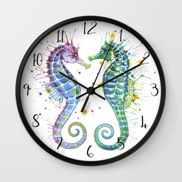 Seahorse - Guardians of the Sea Wall Clock