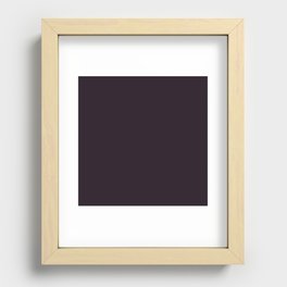 Inky Black Recessed Framed Print
