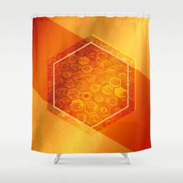 Hex 01 Shower Curtain