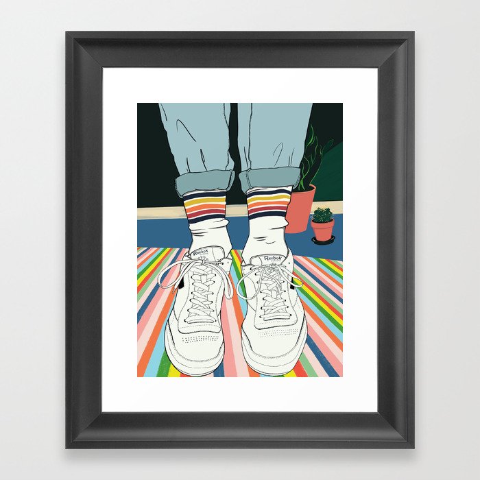 Aesthetic Shoes Framed Art Print By Bethwonkenobi Society6